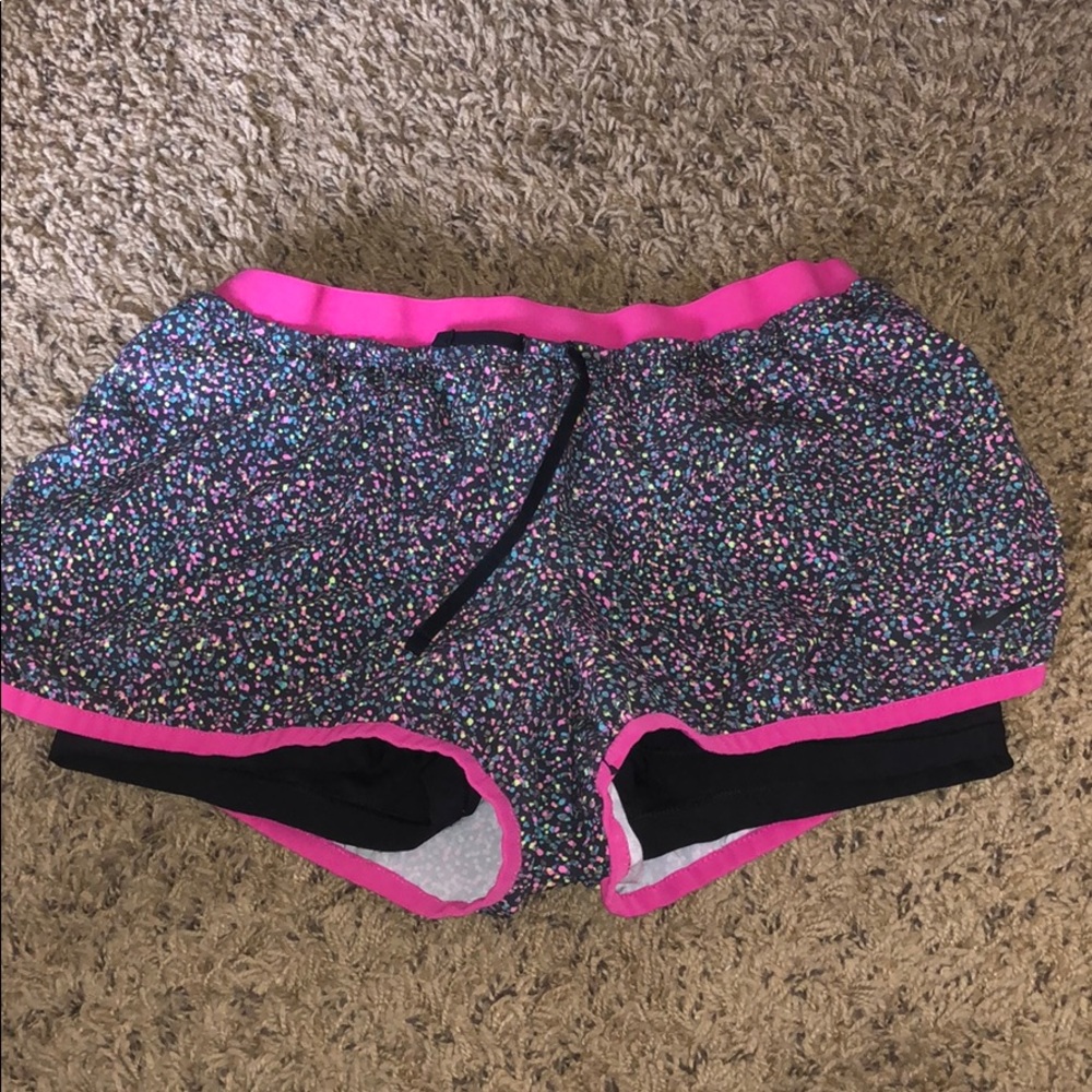 Splatter nike shorts